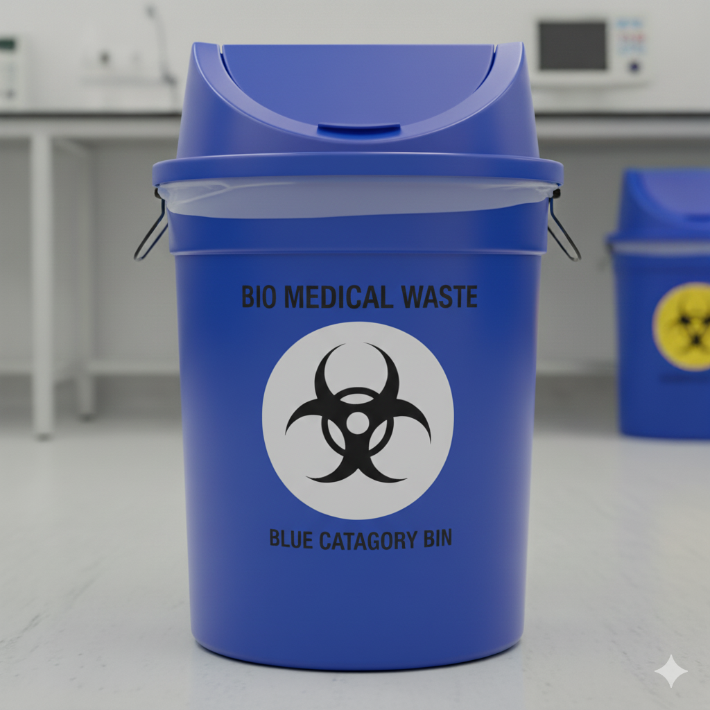 Blue Waste Icon